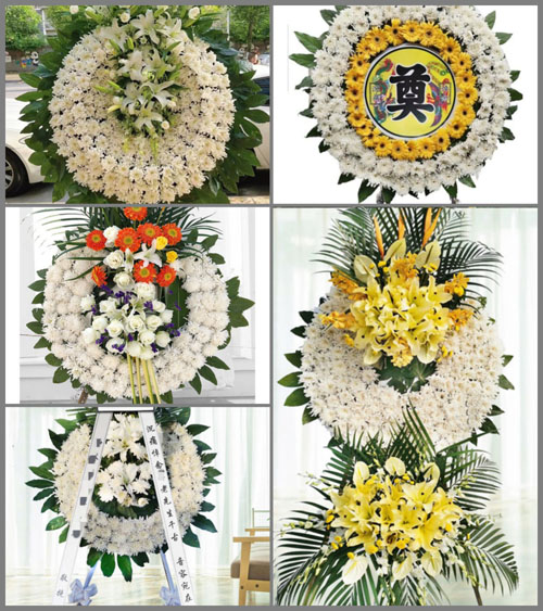 广东梅州市五华县华城镇兴一村花圈速递