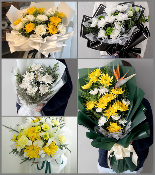 广东梅州市五华县华城镇兴一村白事花束代送
